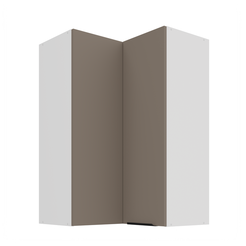 Kuchyňská skříňka ARIA 60x60 GN-90 2F (90°) 
korpus bílá, dvířka Sandgrau-TA 