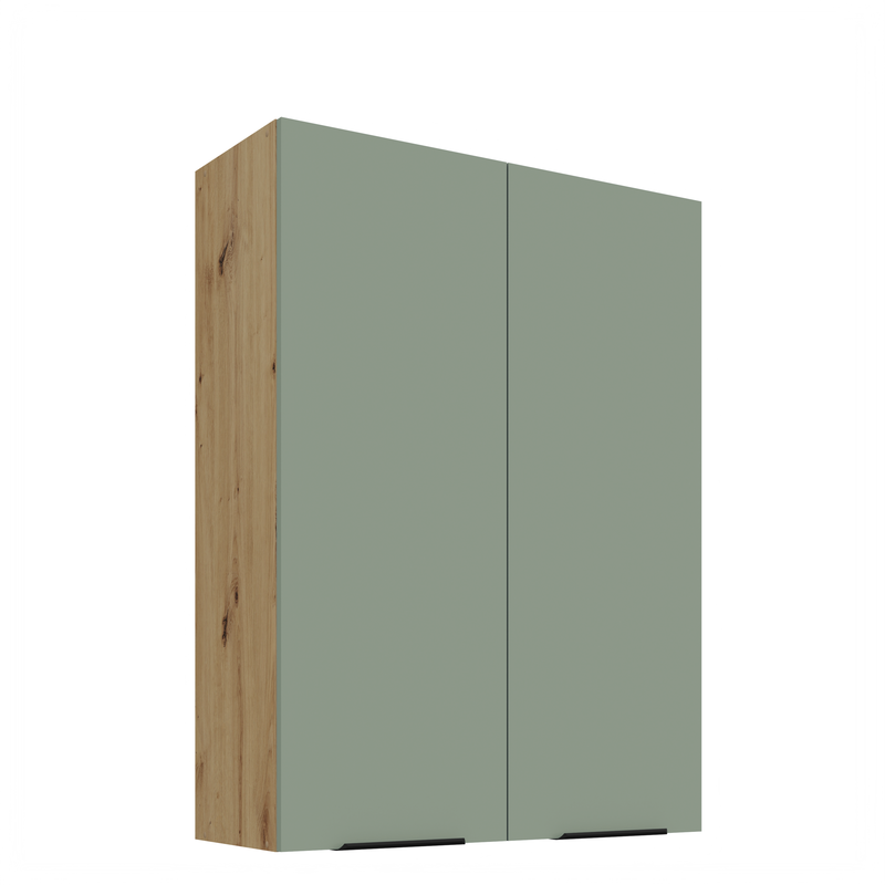 Kuchyňská skříňka ARIA 80 G-108 2F 
korpus dub artisan, dvířka Aquamarine-SA