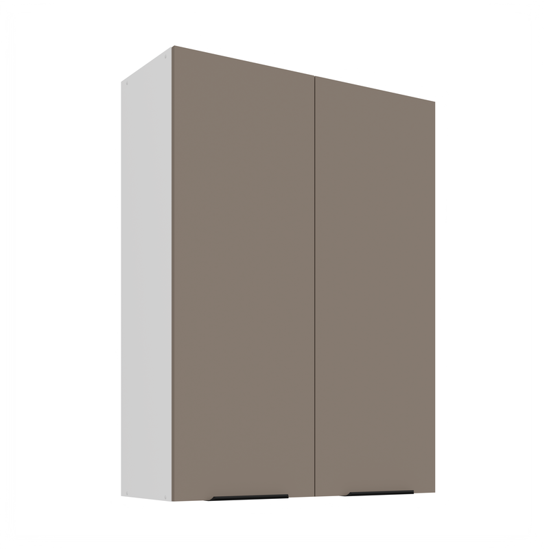 Kuchyňská skříňka ARIA 80 G-108 2F 
korpus bílá, dvířka Sandgrau-TA