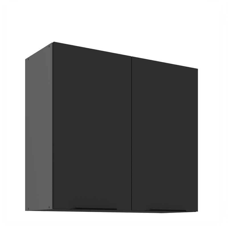 Kuchyňská skříňka ARIA antracit 80 G-72 2F / dvířka černá