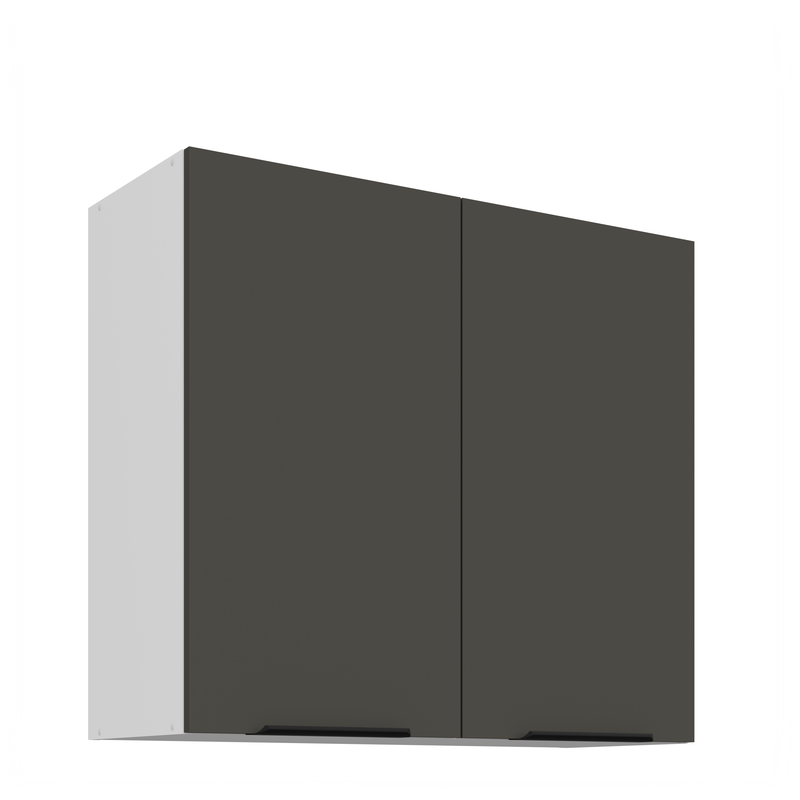 Kuchyňská skříňka ARIA 80 G-72 2F 
korpus bílá, dvířka šedá