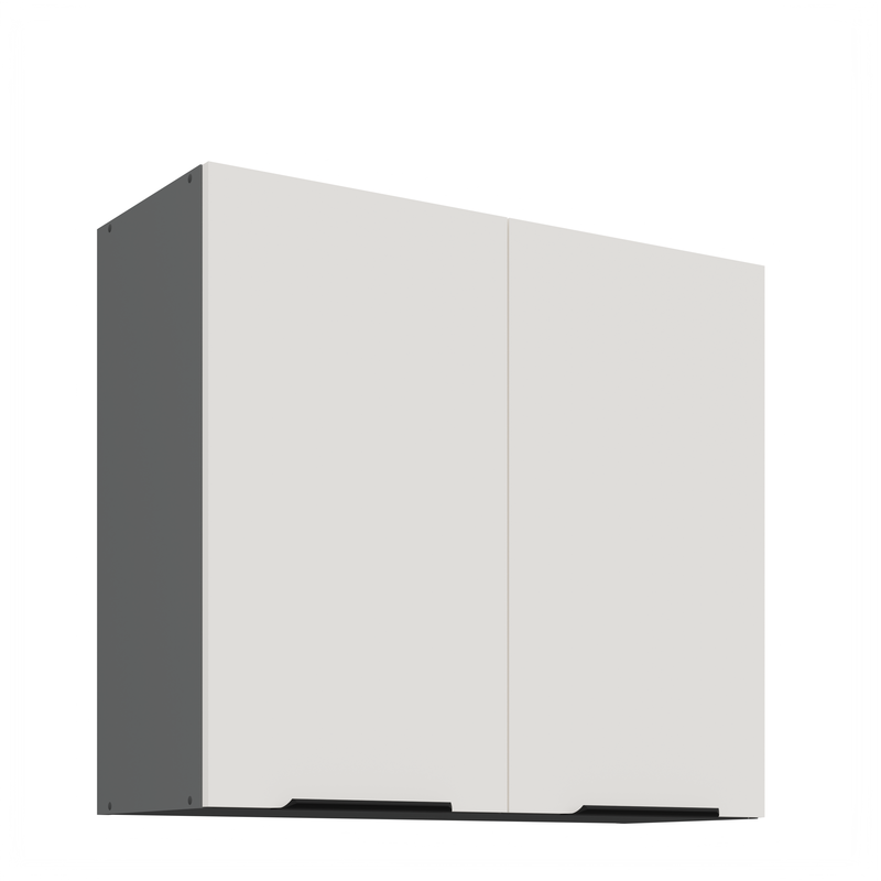 Kuchyňská skříňka ARIA antracit 80 G-72 2F / dvířka bílá