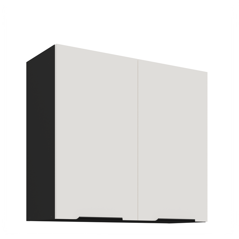 Kuchyňská skříňka ARIA 80 G-72 2F korpus černá, dvířka bílá
