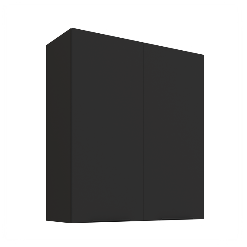 Kuchyňská skříňka ARIA  80 G-90 2F 
korpus černá, dvířka černá
