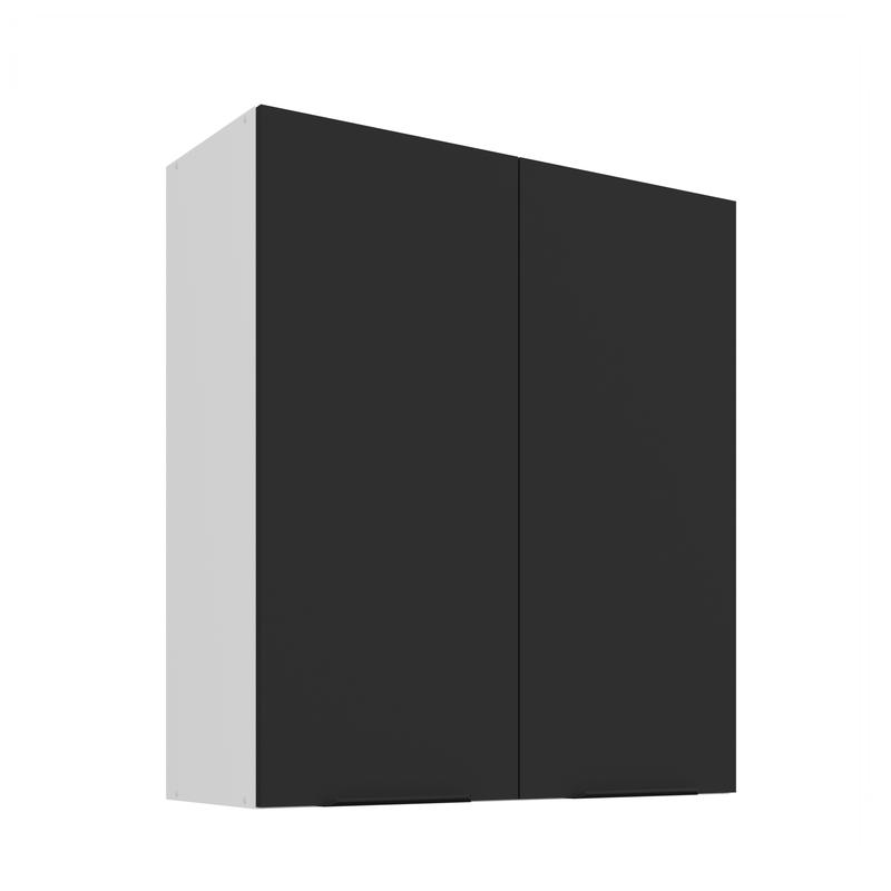 Kuchyňská skříňka ARIA  80 G-90 2F 
korpus bílá, dvířka černá