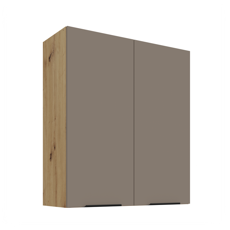 Kuchyňská skříňka ARIA  80 G-90 2F 
korpus dub artisan, dvířka Sandgrau-TA