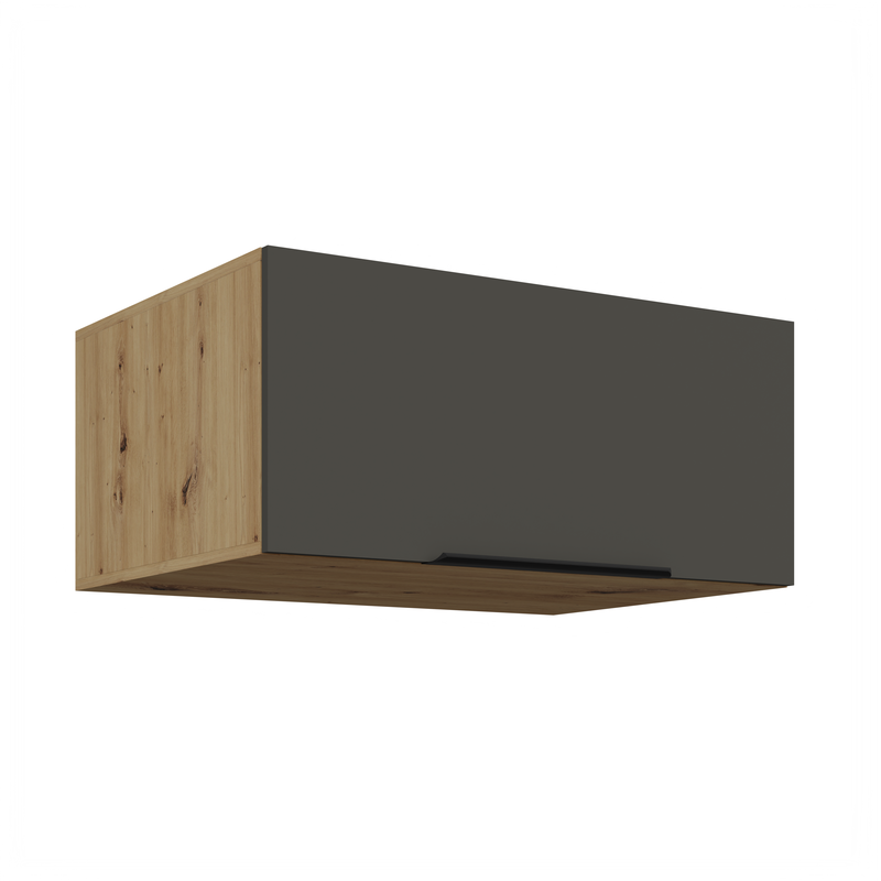 Kuchyňská skříňka ARIA 80 NAGU-36 1F 
korpus dub artisan, dvířka šedá