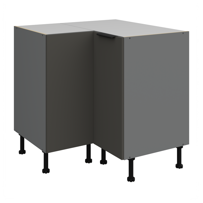 Kuchyňská skříňka ARIA antracit 90x90 ND 2F BB / dvířka šedá