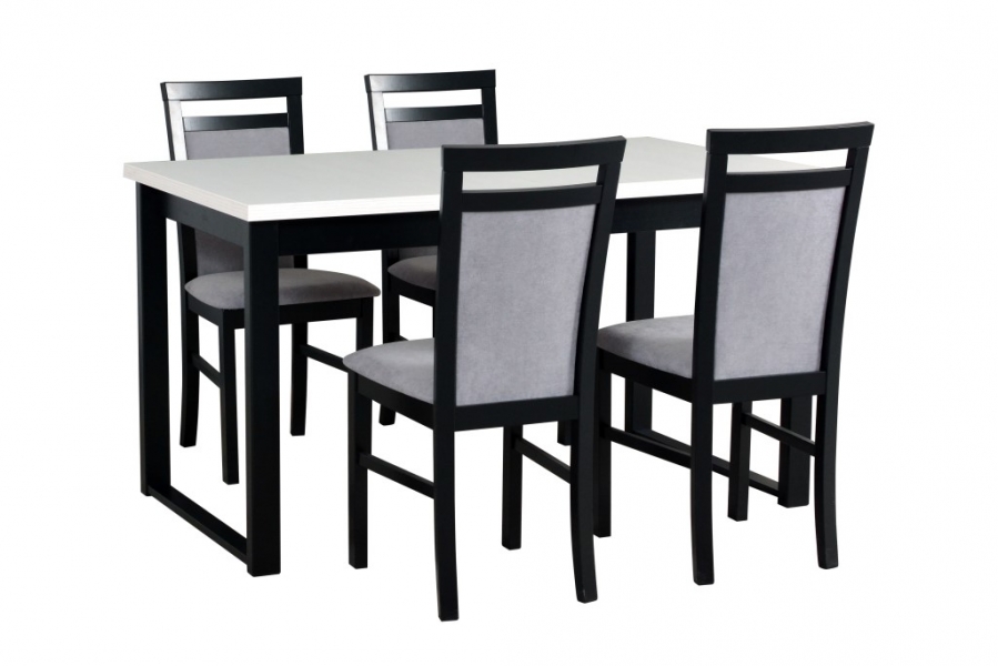 Jídelní stůl ALBA 3 a židle MILANO 5