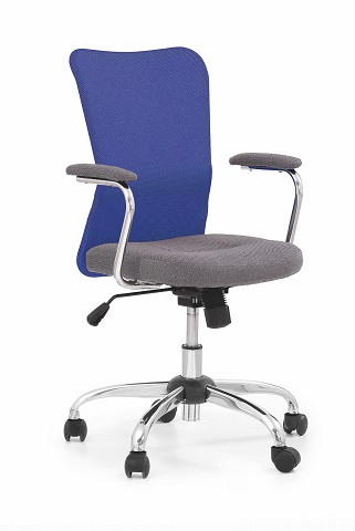 Pracovní židle Andy - šedo/modrá