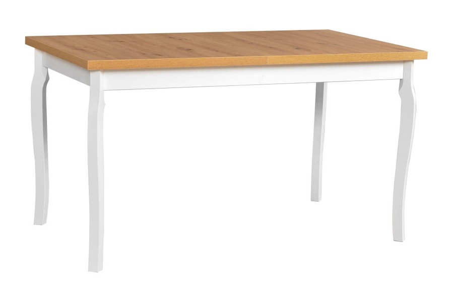 Jídelní stůl ALBA 5 deska stolu artisan, nohy stolu bílá