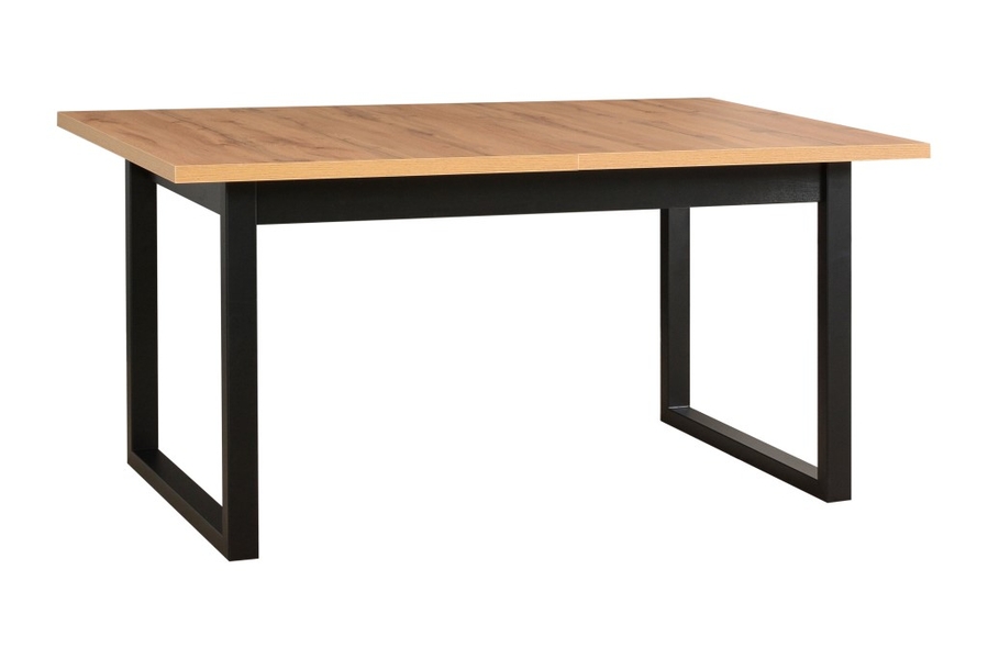 Jídelní stůl IKON 3 L deska stolu ořech, nohy stolu černá
