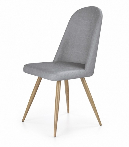 Židle K214 barva šedá, dub medový