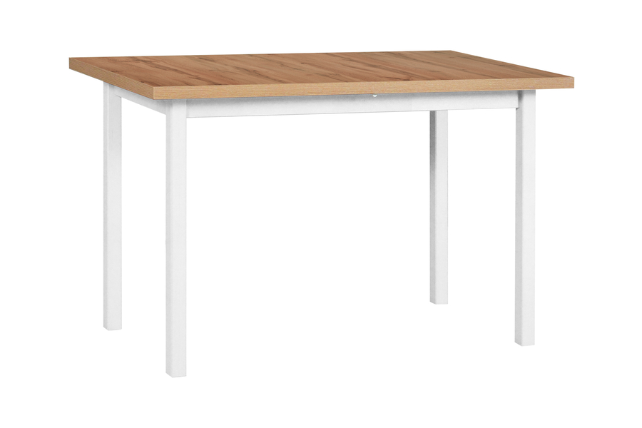 Jídelní stůl MAX 10 deska stolu bílá, nohy stolu sonoma