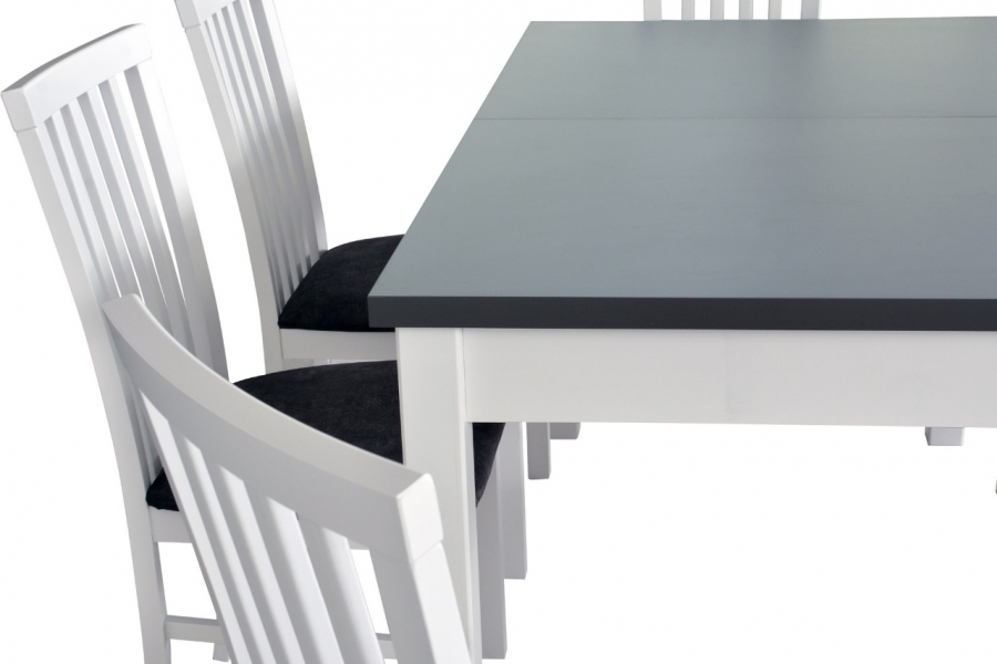 Jídelní stůl MODENA 1 - bílá/grafit