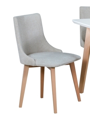 Jídelní židle MONTI 5 dřevo: bílá, potahový materiál: látka