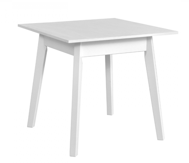Jídelní stůl OSLO 1 deska stolu bílá, podstava stolu bílá, nohy