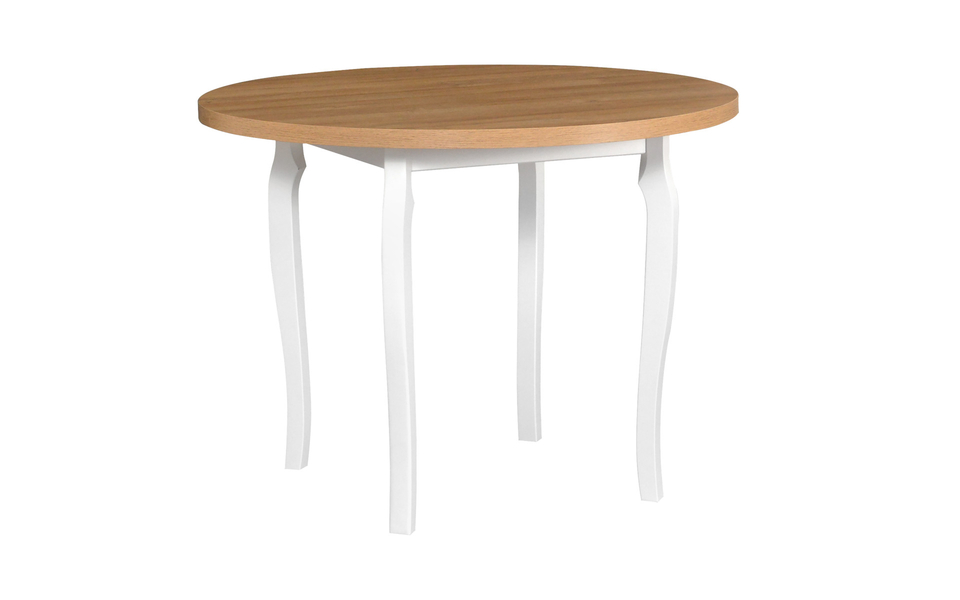 Jídelní stůl POLI 3 deska stolu bílá, nohy stolu bílá