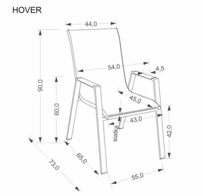 Židle HOVER
