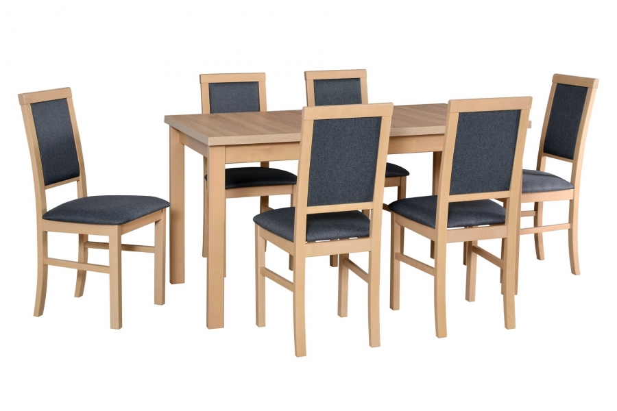 Jídelní stůl MAX 5 a židle NILO 3