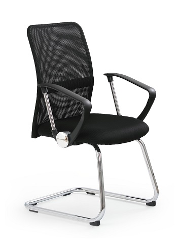 Pracovní židle Vire Skid - černá