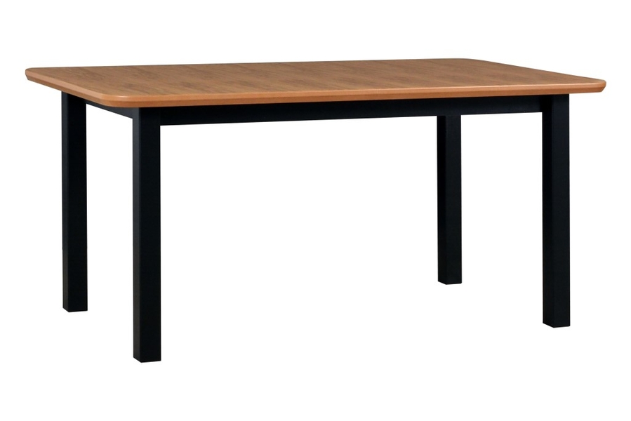 Jídelní stůl WENUS 5 S deska stolu ořech, nohy stolu bílá