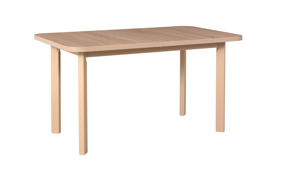 Jídelní stůl WENUS 2 P deska stolu ořech, nohy stolu bílá